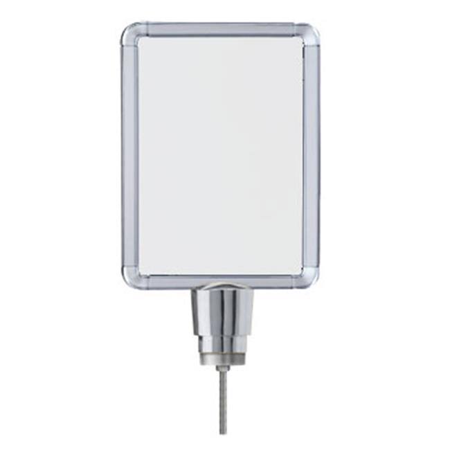 Chrome 8.5 x 11 in. Post Sign Frame W4544