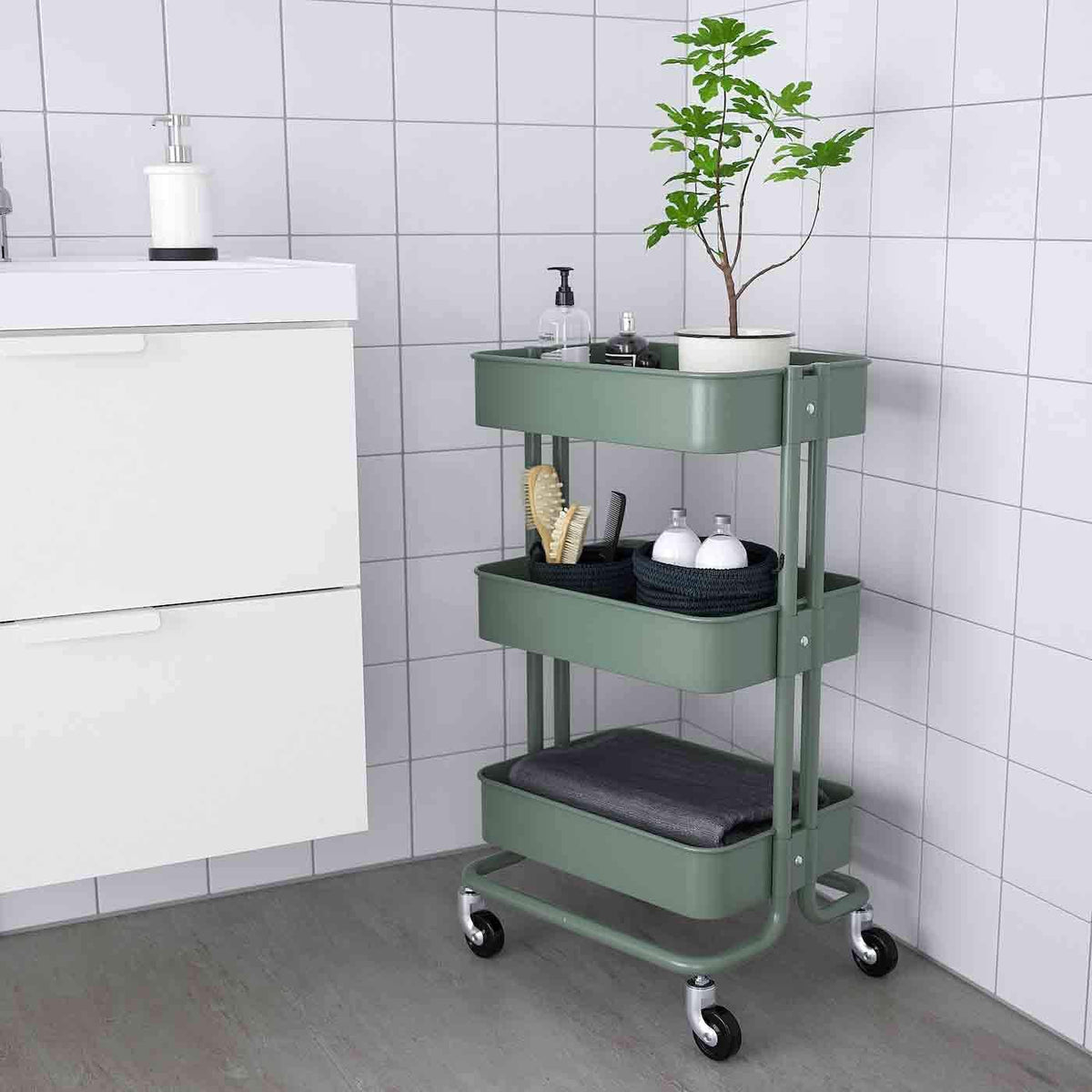 Grey-Green Utility Cart N4722