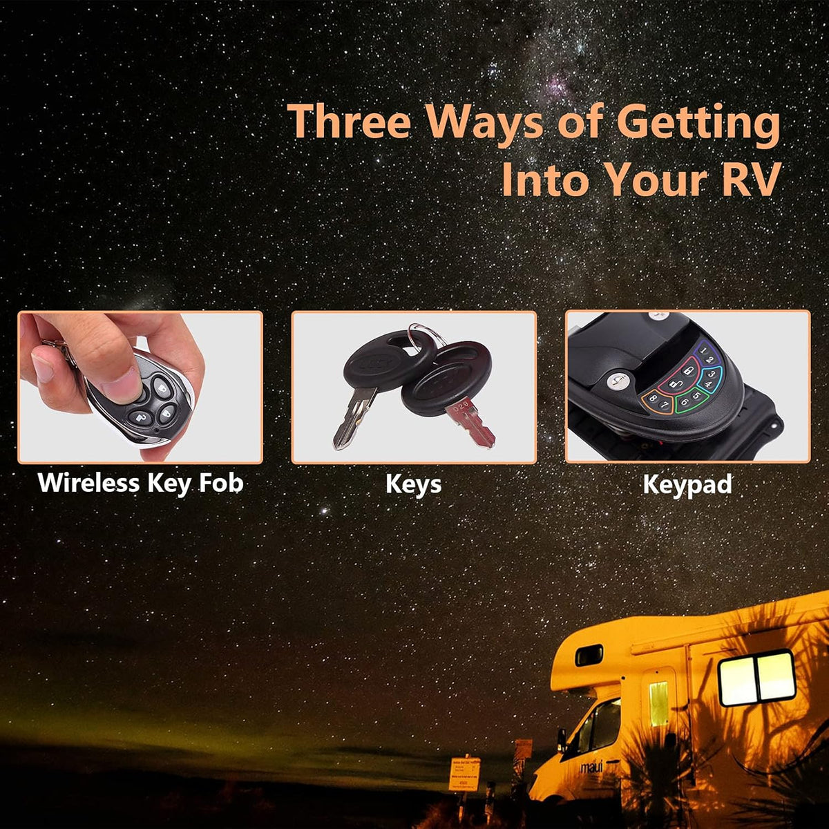 RV Keyless Entry Door Lock with Steel Core U178