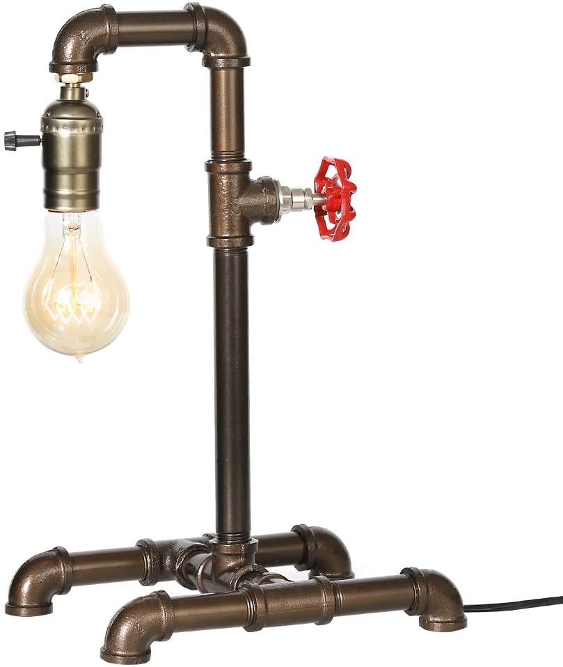 Retro Industrial Rustic Bronze Metal Table Lamp L750338