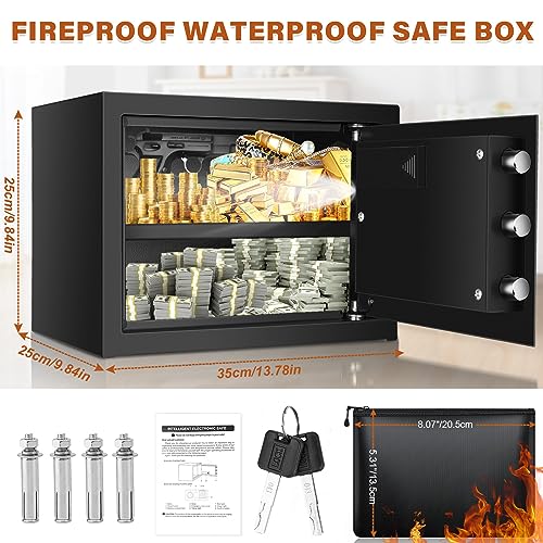 1.0 Cubic Fireproof Waterproof Digital Keypad Safe with Fireproof Money Bag I72073
