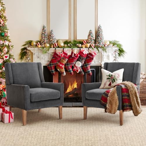 Beige Upholstered Fabric Accent Armchair R8552