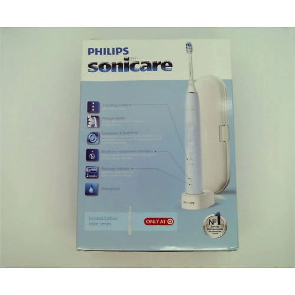 Light Blue Rechargeable Electric Toothbrush with Pressure Sensor C47183
