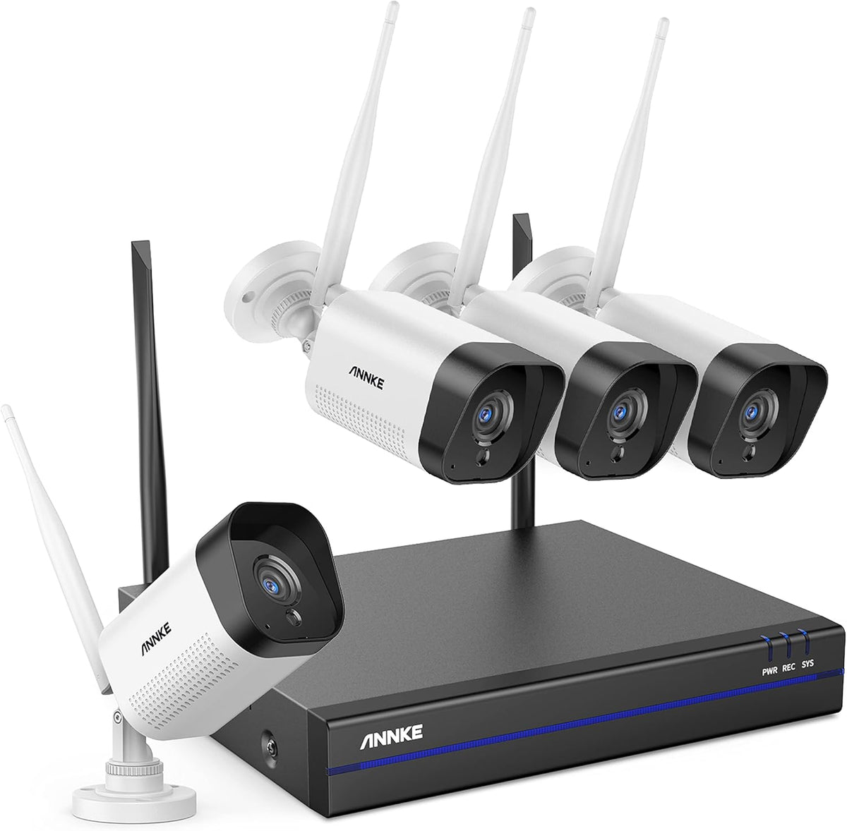 3MP Wireless Security Camera System, 8 Channel NVR Kit with 4 Cameras Y27631