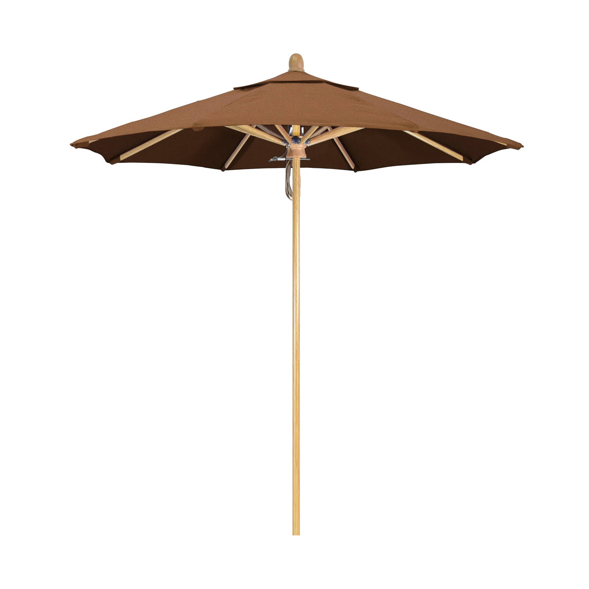 White Oak Fiberglass Pole Market Umbrella X774253