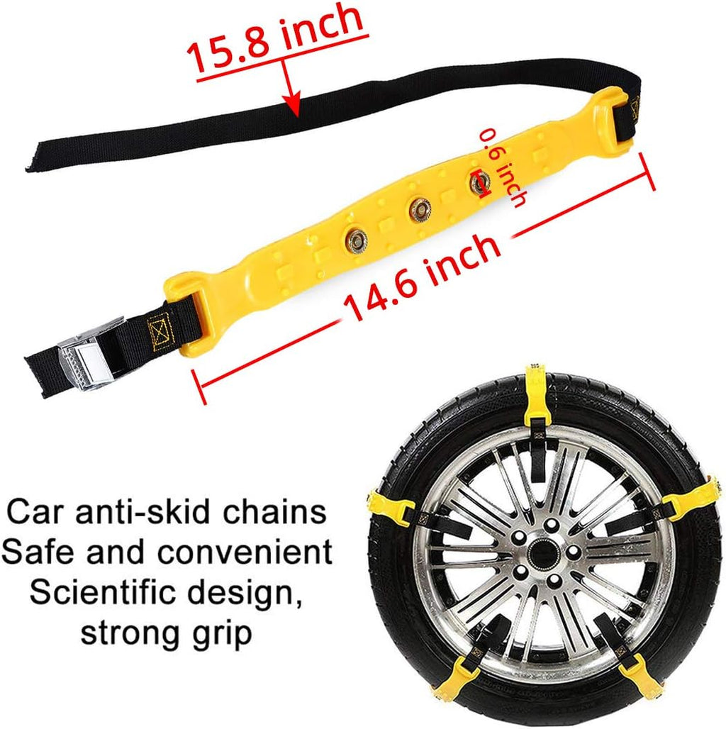10 Pcs Car Tire Chains for Snow Ice Mud Z1509