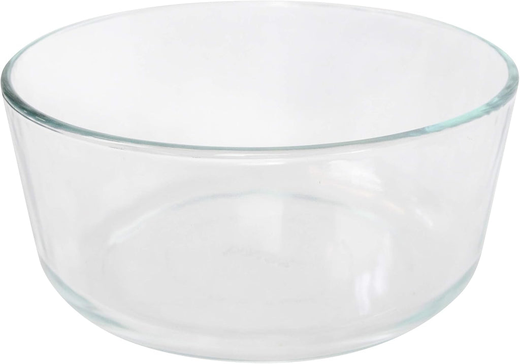7-Cup Glass Bowl with 4 Sea Glass Lids B4139