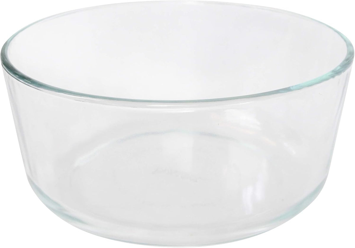 7-Cup Glass Bowl with 4 Sea Glass Lids B4139