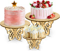 3 Pcs Wooden Butterfly Cake Stands Set 12 Inch 10 Inch 8 Inch M442