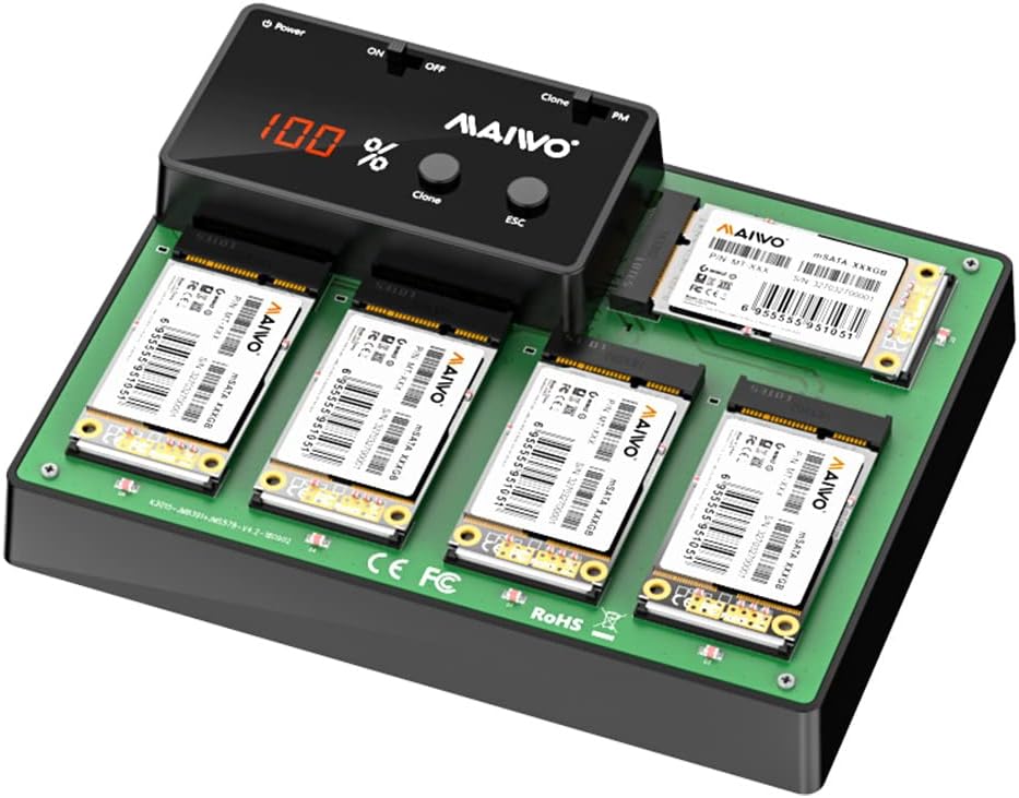 5 Bay M.2 mSATA Docking Station USB 3.0 Duplicator N335
