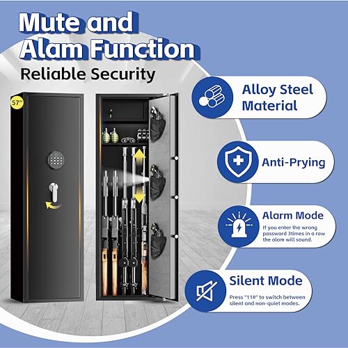Large Gun Safe with Removable Shelf K907107