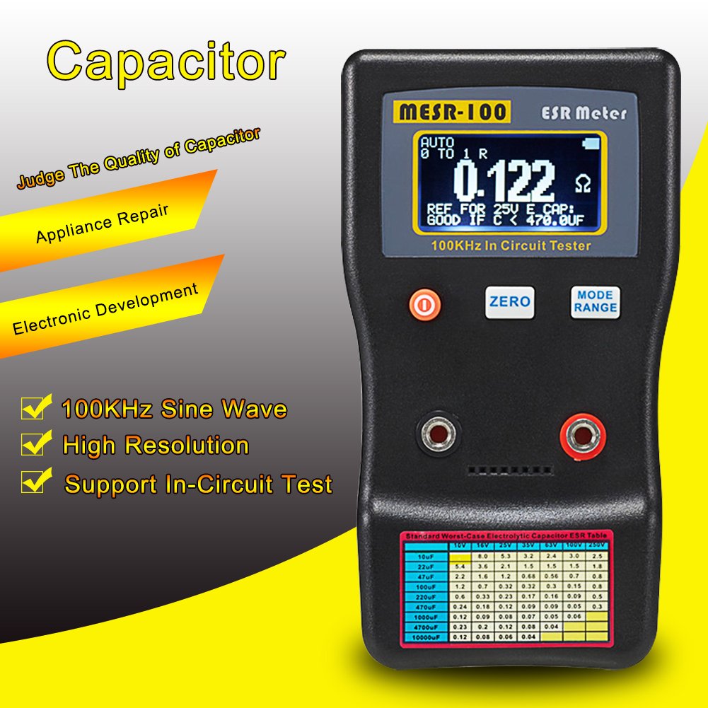 Auto Ranging ESR LCR Meter Capacitor Low Ohm Meter T875723