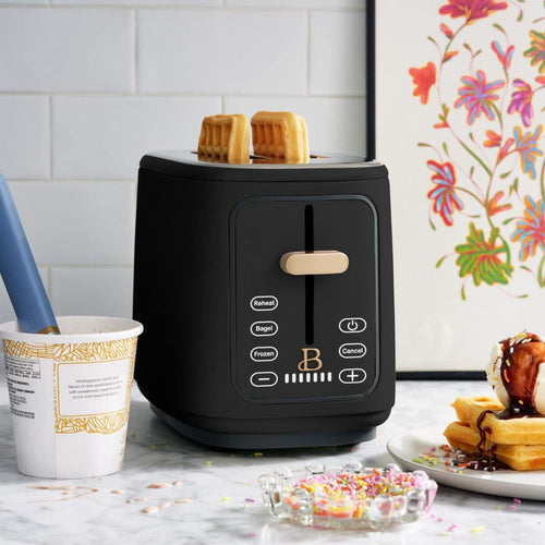 2 Slice Touchscreen Toaster Black Sesame N150503