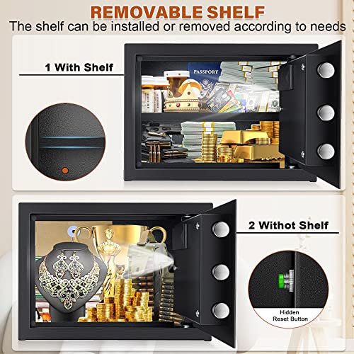 1.0 Cubic Fireproof Waterproof Digital Keypad Safe with Fireproof Money Bag I72073