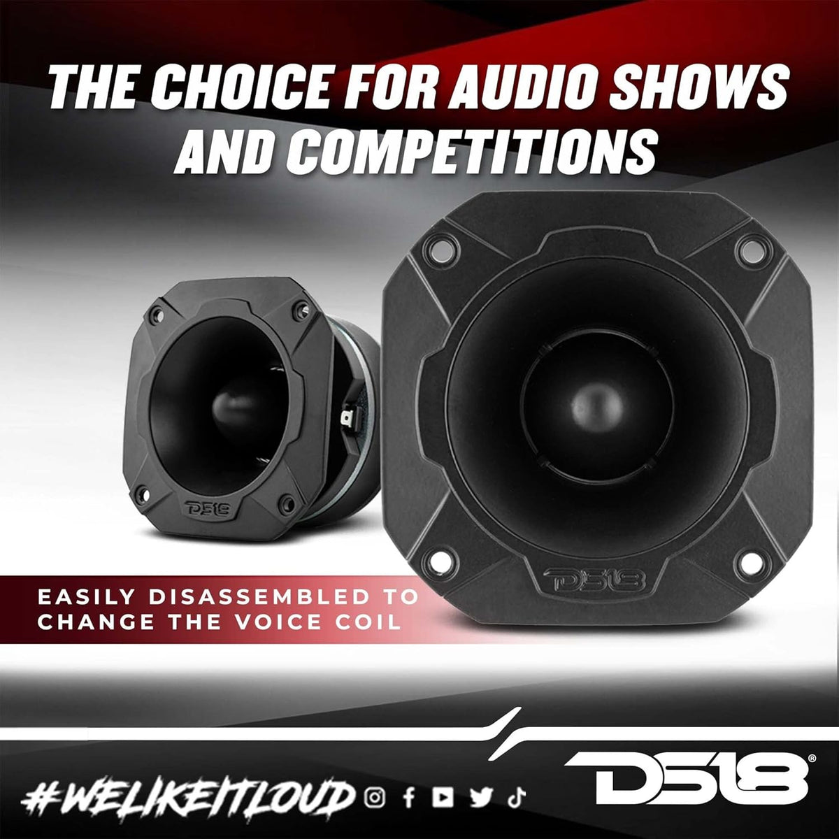4 Super Bullet Tweeter 480 Watts 1.5 Aluminum 4-Ohm O141