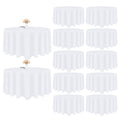12 Pack White 120 Inch Round Polyester Tablecloth D407916