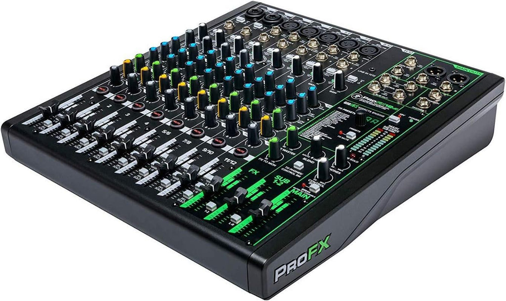 12-Channel USB Mixer Bundle with Headphones and Cables P724