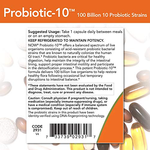 30 Veg Capsules Probiotic-10 100 Billion M663215