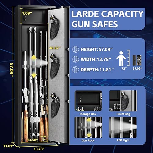 Large Gun Safe with Removable Shelf K907107
