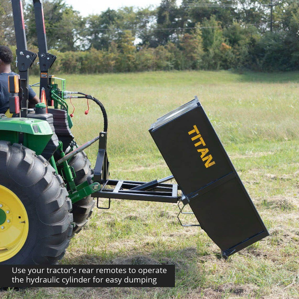 30 Cu. FT Hydraulic Dump Box, Category 1, 3-Point A683540