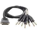 DB25 to 8 Channel 1/4 TRS 5 Foot Cable Pack of 2 Y6179