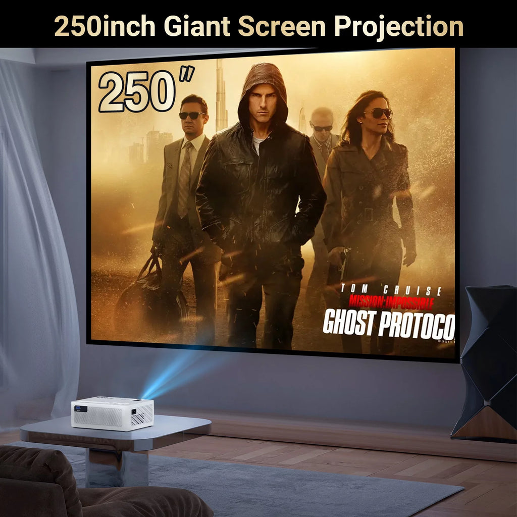 1080P 5G Wifi Bluetooth 5.1 4K Outdoor Movie Projector with 120 Screen G67787