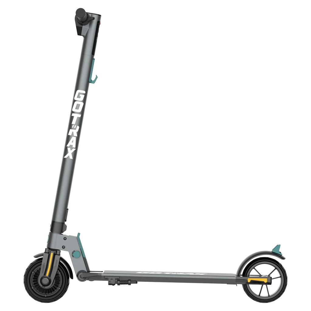 Foldable Electric Scooter with 6 Tires, 200W 12mph, Gray P461