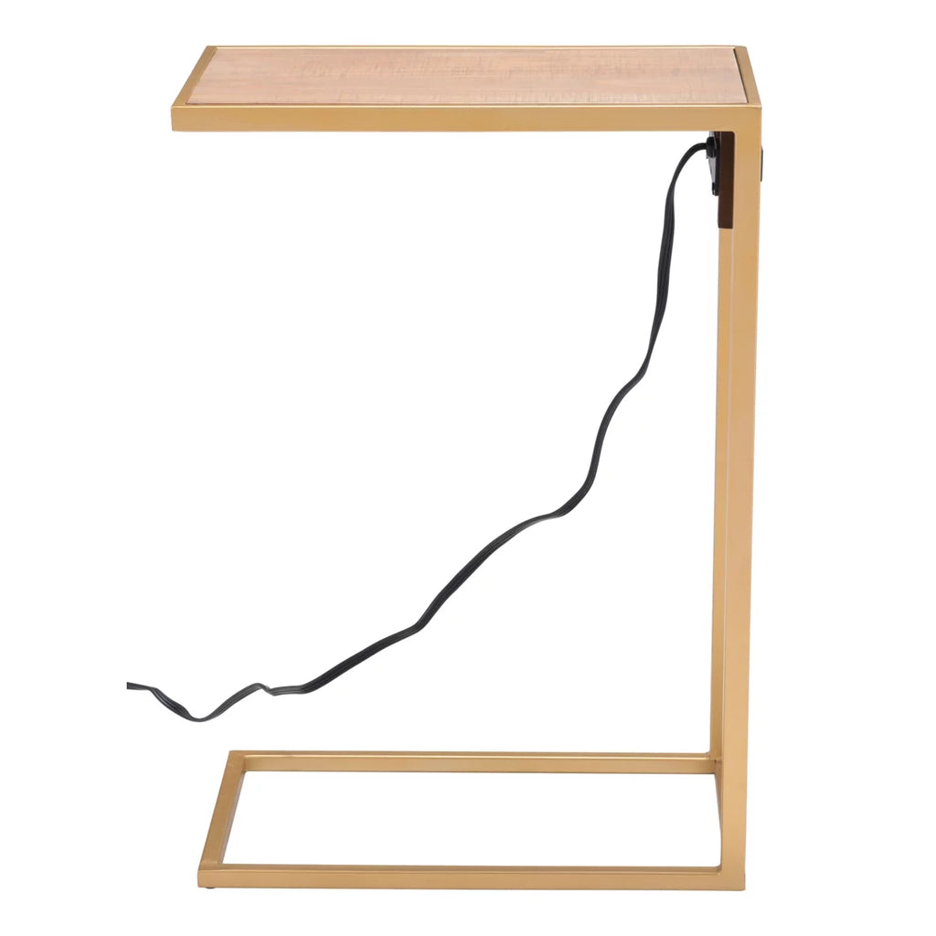 Side Table Brown and Gold F324500