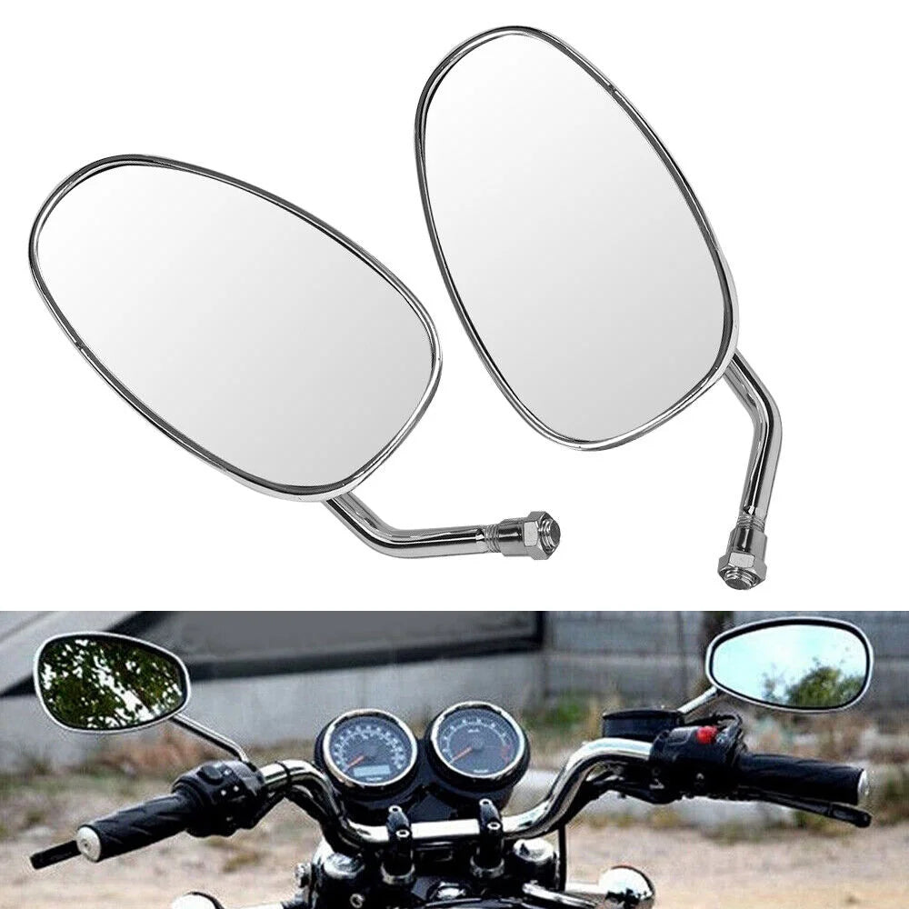 Oval Rear View Mirrors in Chrome N635