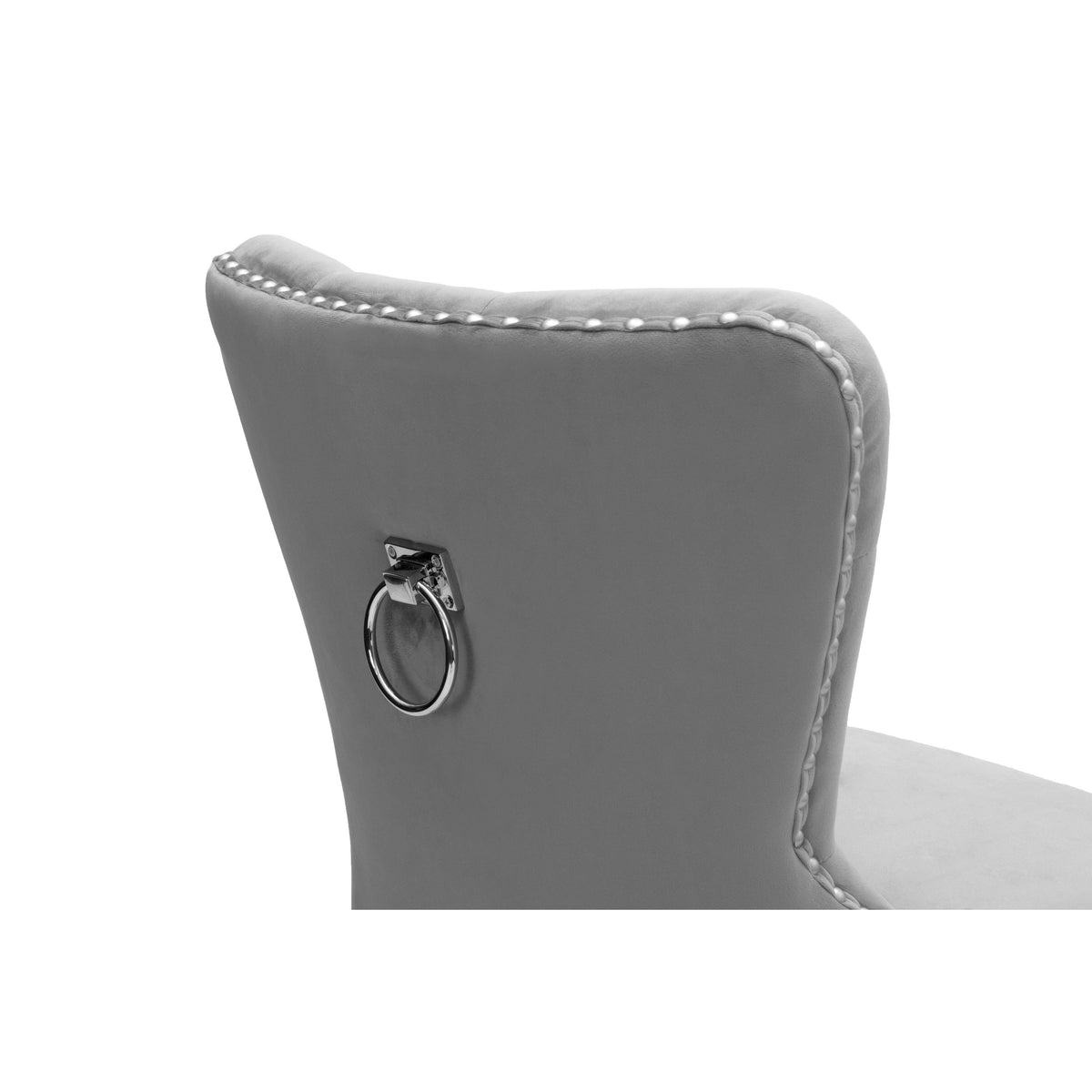 White Faux Leather Tufted Dining Side Chair Set of 2 U93175
