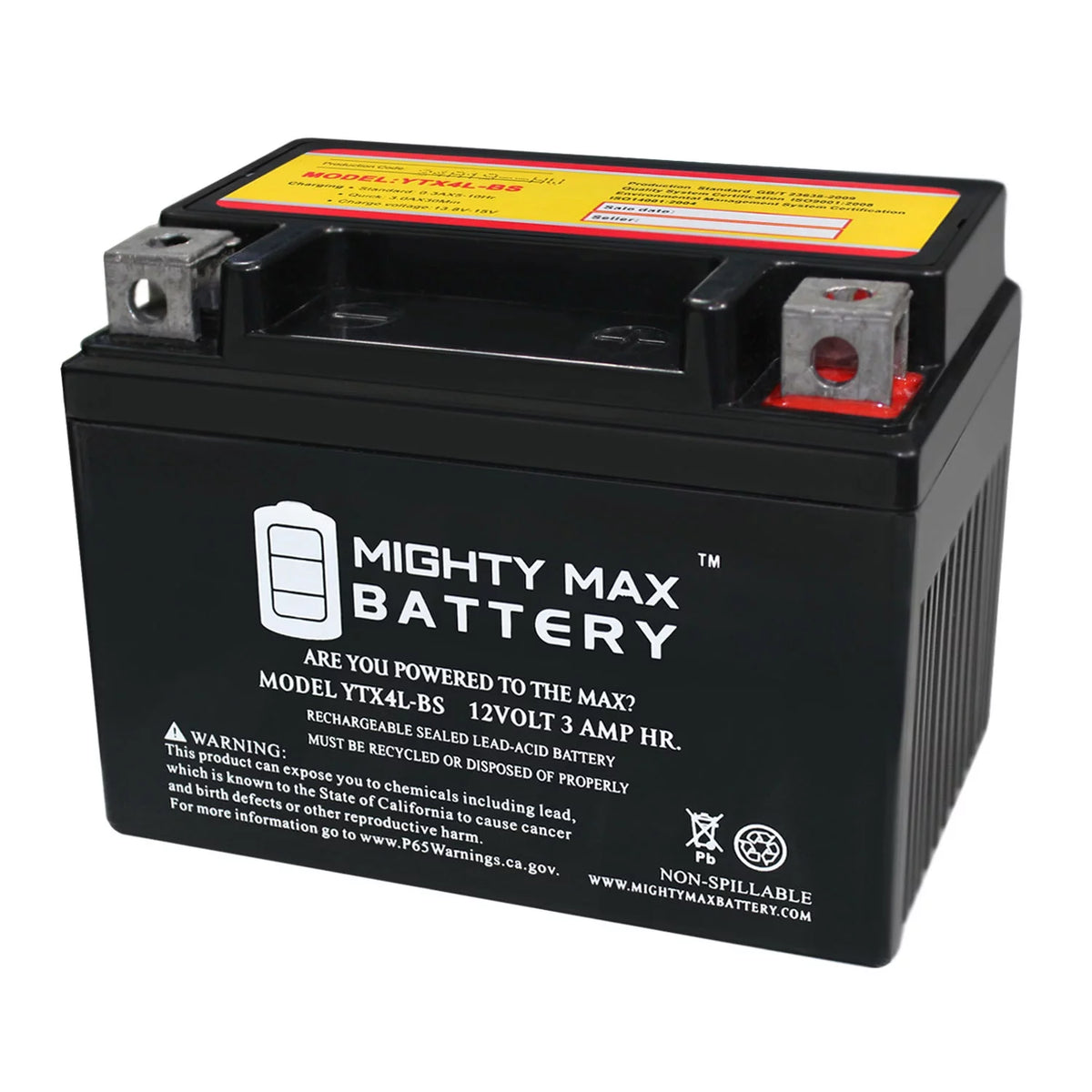 12V 3Ah 50CCA Replacement Battery D611