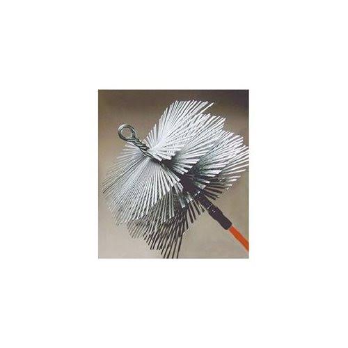 7x22 Square Flat Wire Chimney Brush 3/8x22 Thread K2993