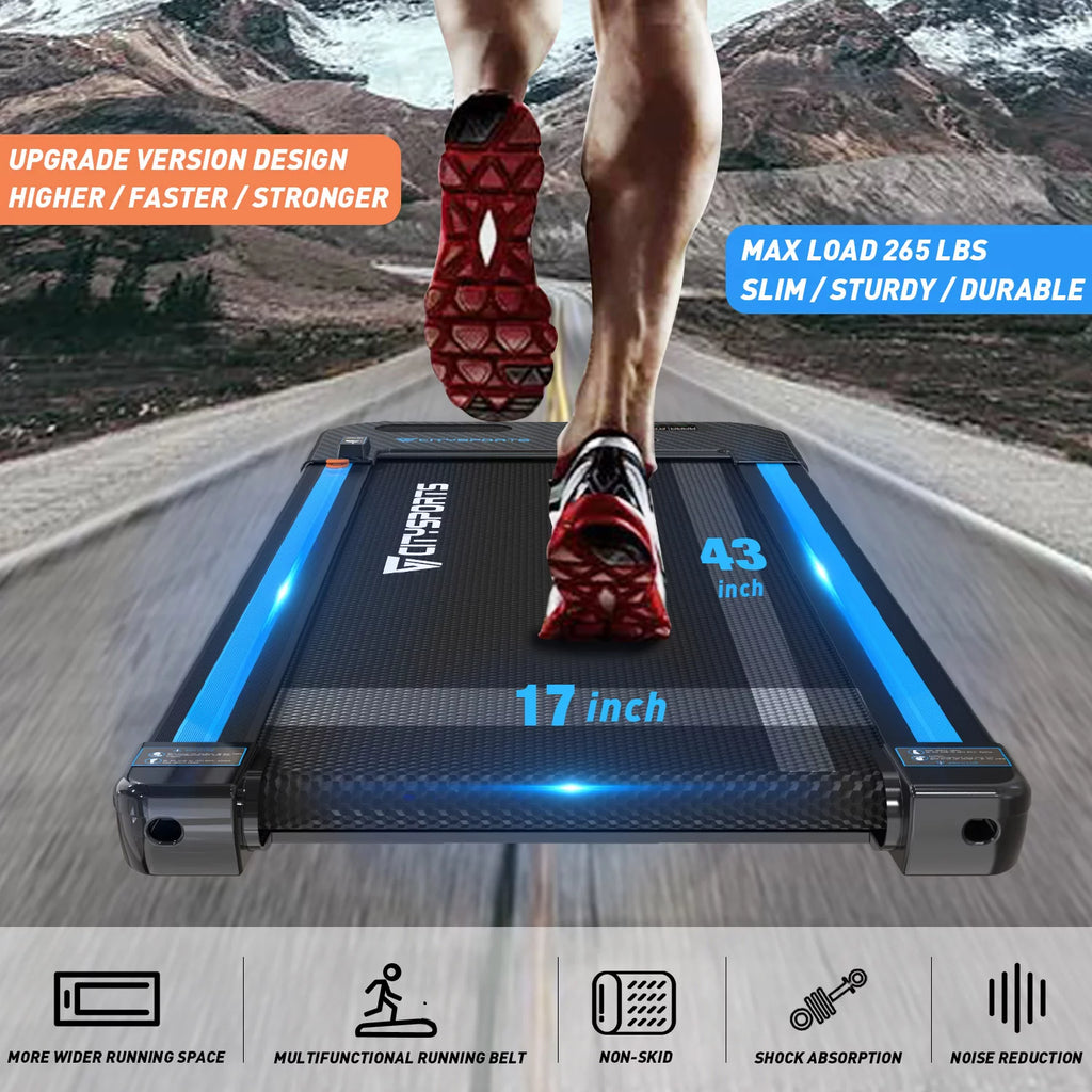 Portable Slim Treadmill with Audio Speakers L873
