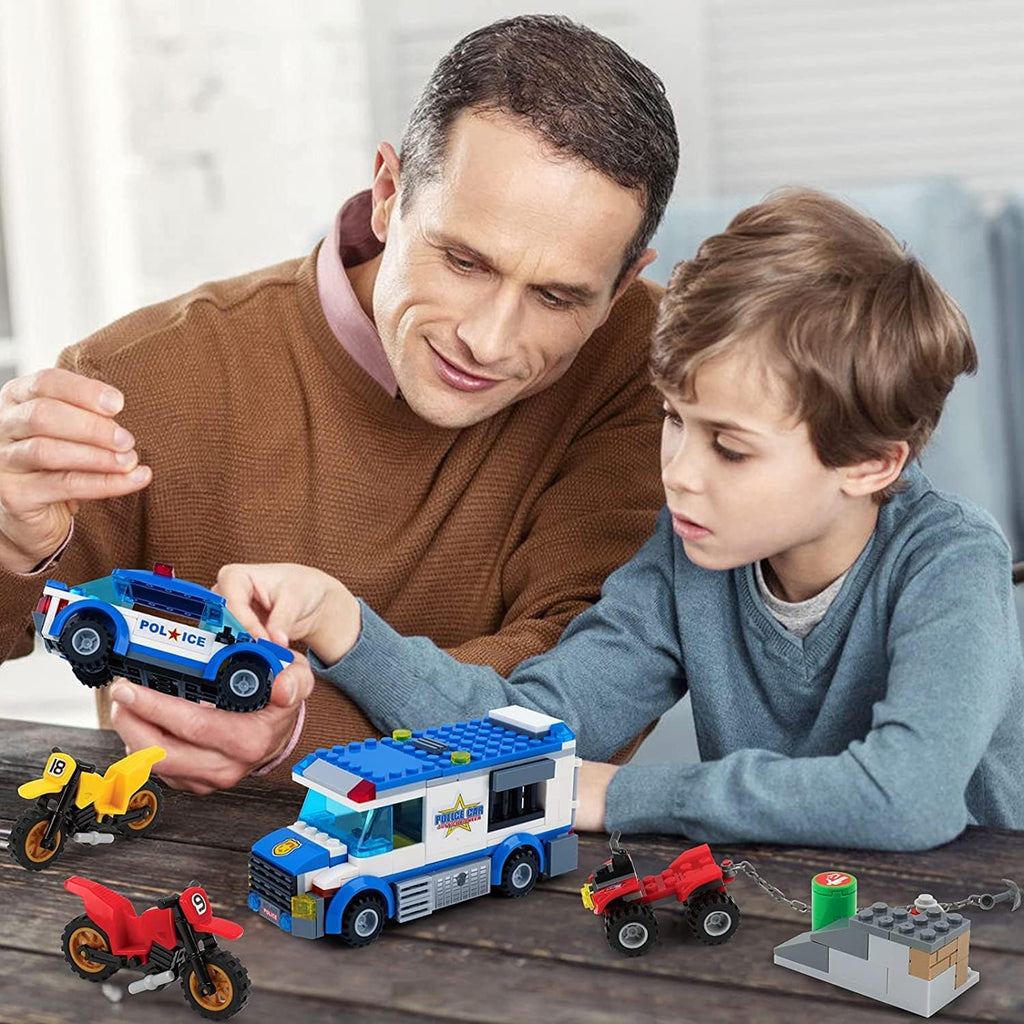 362 Pieces Police Car Building Block Set Pack of 2 J651