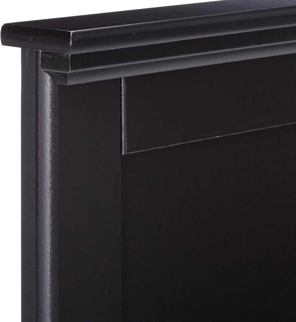 Rustic Farmhouse Panel Headboard King/California Black F623955