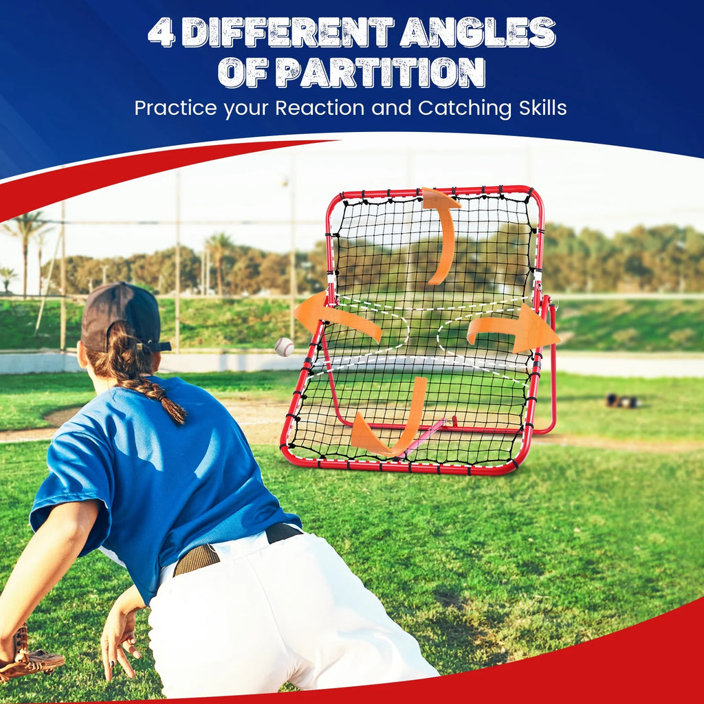 Baseball Rebounder Net with Adjustable Angles J13555