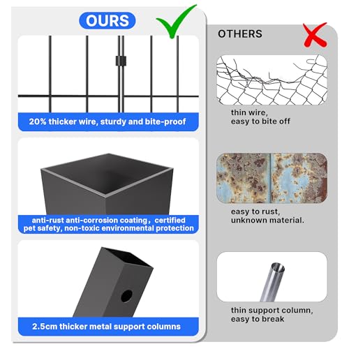 Large Outdoor Dog Cage with Weatherproof Cover G317