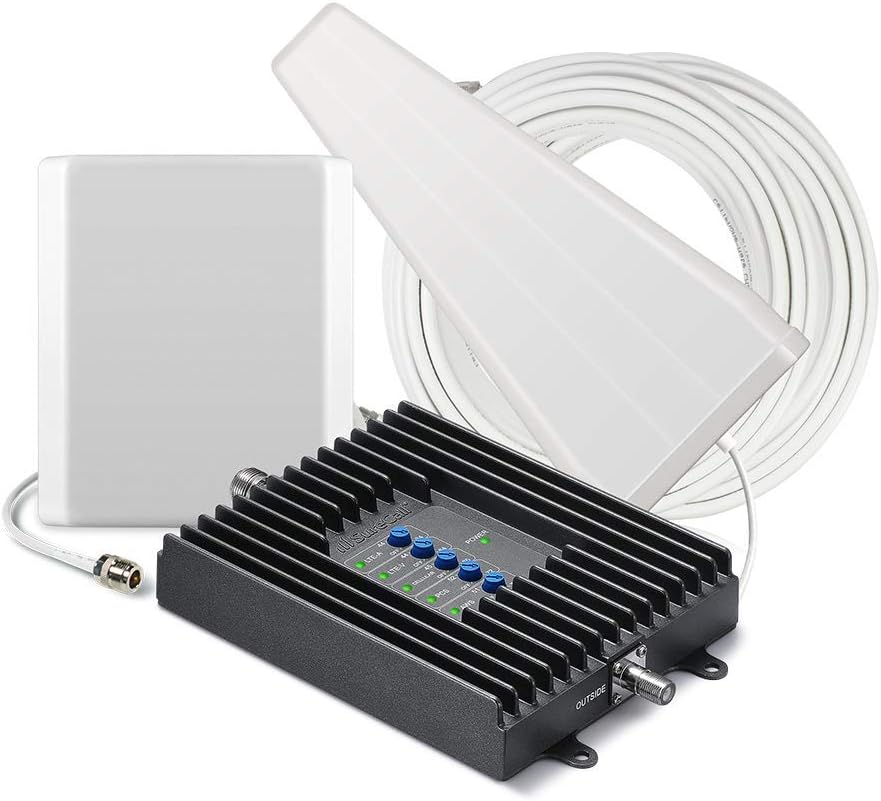 Cell Phone Signal Booster up to 5000 sq ft, 5G/4G LTE, Yagi Panel Antennas T95419