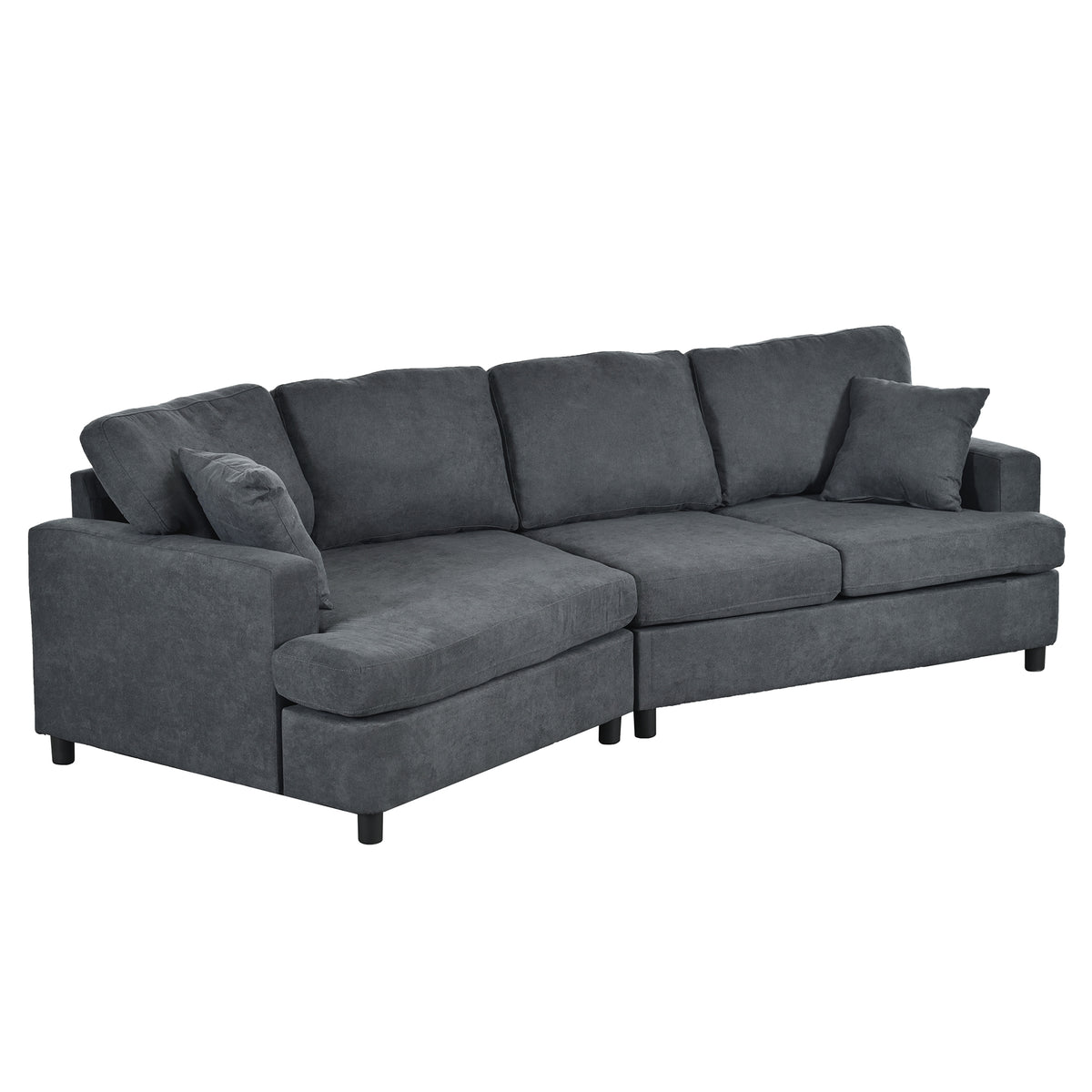 3 Seat Sofa with Removable Cushions and 2 Pillows E380