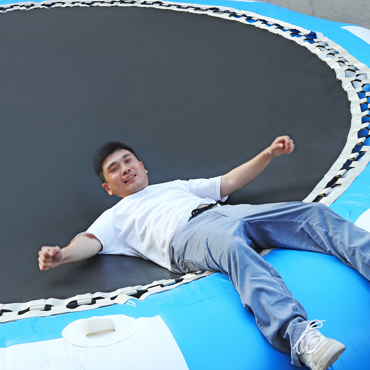 17ft Inflatable Water Trampoline with Climbing Handles C9171