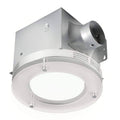 Bathroom Fan with Integrated LED Light, 80 CFM, 1.5 Sones, Frosted Glass F378590
