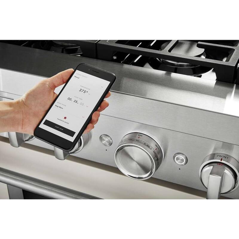 5.1 cu. ft. Dual Fuel Smart Range with 6-Burners U313