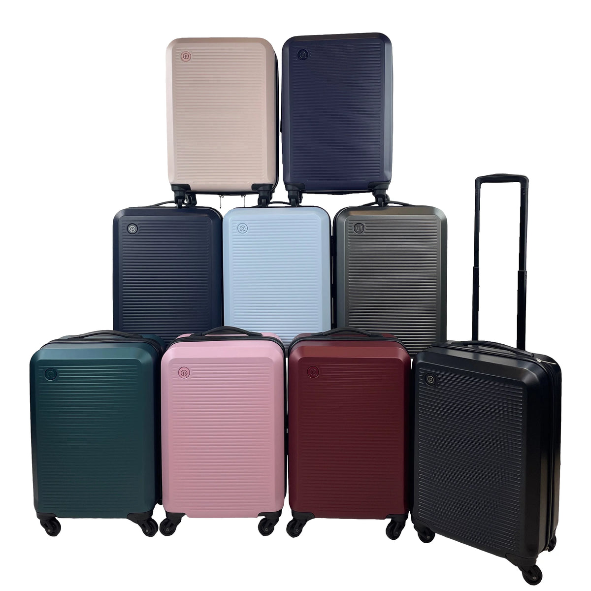 20 inch Hard Side Carry-On Spinner Luggage, Black Matte Finish L4774
