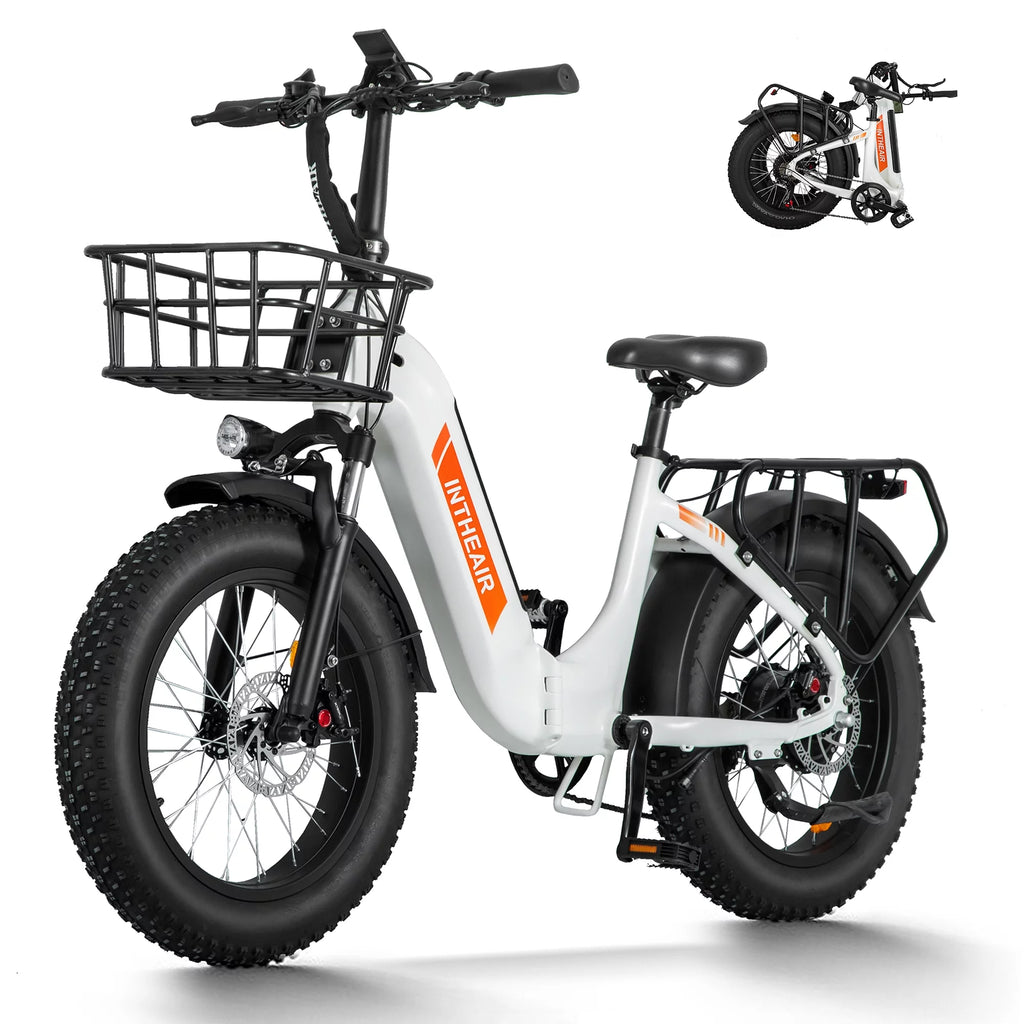 Foldable 20 x 4.0 Fat Tire Step Thru Electric Bike Y832548