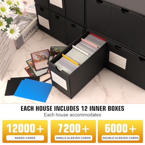 Trading Card Storage Box with 12-600 CT Boxes & 48 Dividers I959838