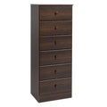 Black 6 Drawer Dresser F512160