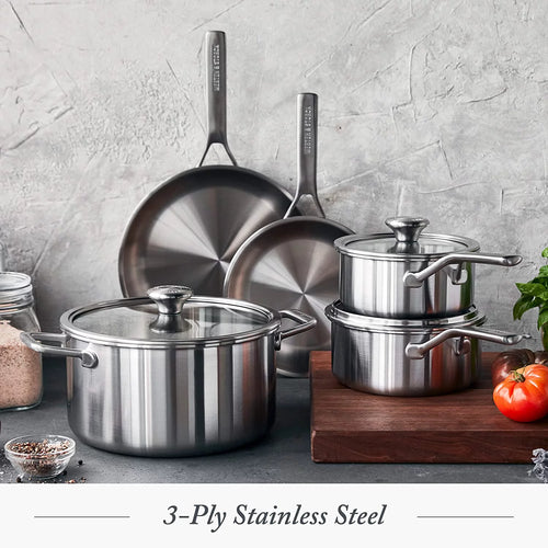 14 Piece Stainless Steel Cookware Set E4630