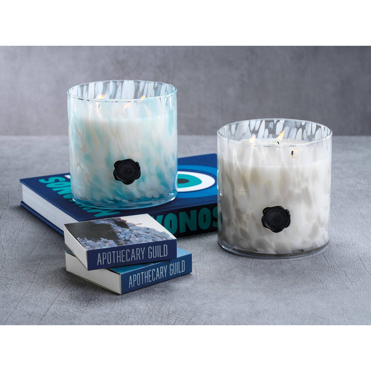 White Glass 3-Wick Candle Jar C428910