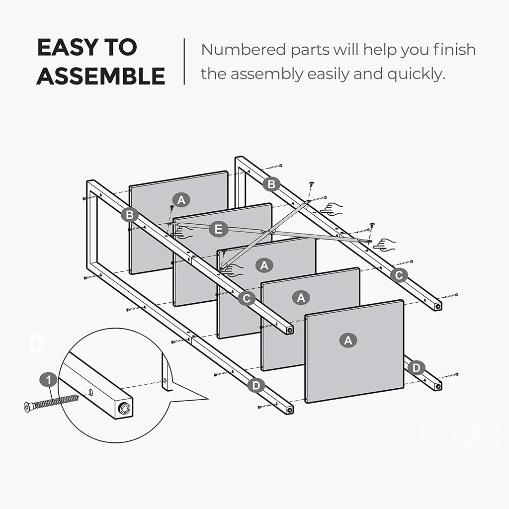5 Tier Bookshelf E89189