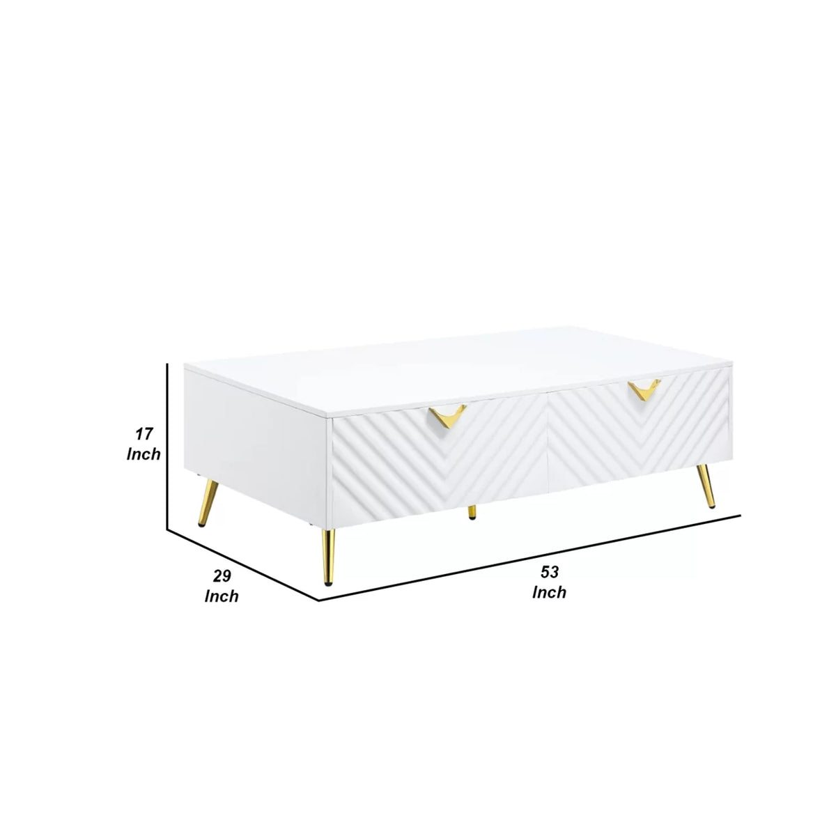 53 Inch Coffee Table with 2 Drawers V851771